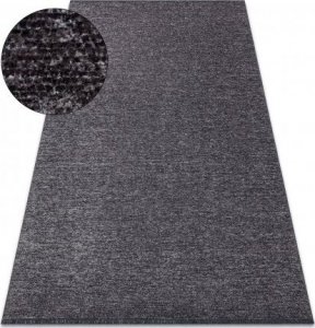 Dywany Łuszczów Dywan FLORENCE 24021 Jednolity, glamour, płasko tkany, frędzle - antracyt, 78x150 cm 1