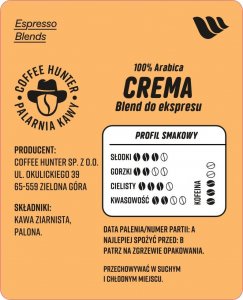 Kawa ziarnista Coffee Hunter Crema Blend 6 kg 3
