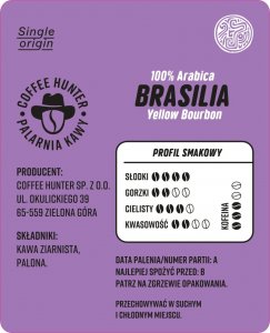 Kawa ziarnista Coffee Hunter Brasilia Yellow Bourbon 1 kg 2