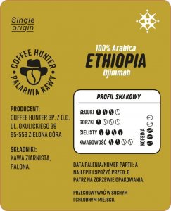 Kawa ziarnista Coffee Hunter Etiopia Djimmah 1 kg 2