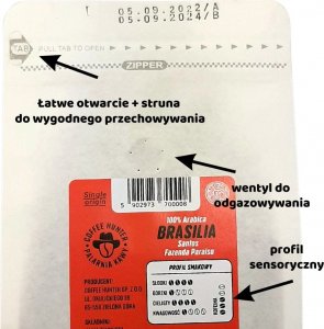 Kawa ziarnista Coffee Hunter Colombia Bezkofeinowa 250 g 3