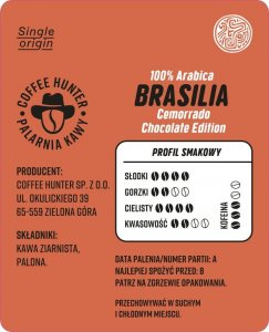 Kawa ziarnista Coffee Hunter Brasilia Cemmorado Chocolate 1 kg 2