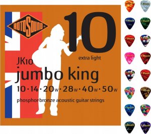 ERNIE BALL Struny do gitary akustycznej ROTOSOUND 10-50| JK10 1