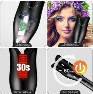 Lokówka Ultimar Lokówka automatyczna do włosów Spin Curl ceramiczna LCD 9