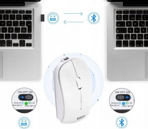 Mysz Karizo biała (LM5000N6BKM) 5