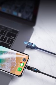 Kabel USB Karizo USB-A - USB-C + microUSB + Lightning 3 m Czarny (U76GK52I) 7