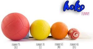 HOKO PIŁKI FUNNY "70" L 6szt/op 8