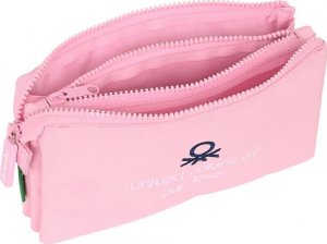 Piórnik Benetton Piórnik Potrójny Benetton Vichy Różowy (22 x 12 x 3 cm) 2