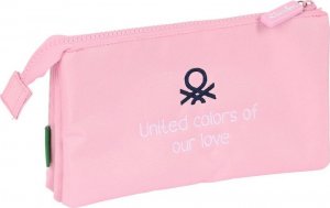 Piórnik Benetton Piórnik Potrójny Benetton Vichy Różowy (22 x 12 x 3 cm) 3