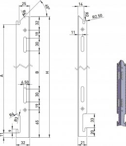 Caradon GRZEJNIK K11 600/800 TERMOTEKNIK Z ZAWIESZENIAMI 725W 7