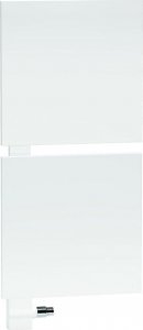 Grzejnik łazienkowy Kermi Grzejnik dekoracyjny Signo wys. 1247x57x540 mm QN626, biały/biały, strona lewa 1