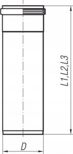 SpiroFlex 120 rura gładka 0,5mb nierdzewna 2