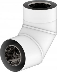SpiroFlex 80/125 kolano dwuścienne 90 białeKOLANO 2-SCIENNE BIALE 90 2
