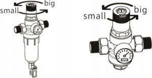 Herz Filtr do wody zimnej z reduktorem ciśnienia DN20 10