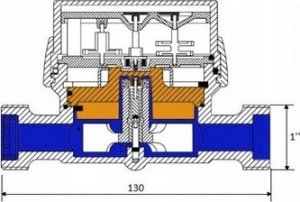 APATOR POWOGAZ Wodomierz 1/2 ZW 1,6m3/h JS1,6-02 2