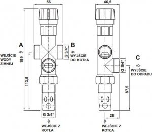 ZEN-POL Zawór Regulus DBV-1 95°C 3/4” w izolacji 2
