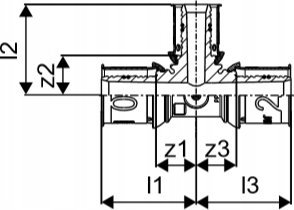 Uponor Uponor S-Press PLUS trójnik redukcyjny PPSU 20-16-20 2