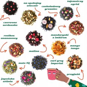 Cup&You Zestaw sypanych herbat upominkowy 12 smaków - łącznie 66g 4