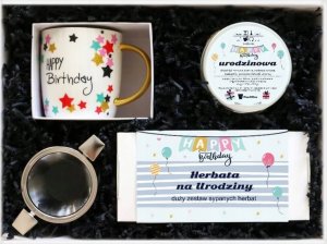 Cup&You URODZINOWY GIFTBOX z herbatą i ozdobnym kubkiem 1