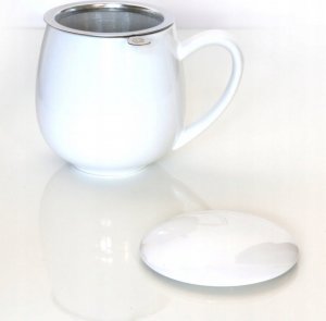 Cup&You Klasyczny biały zestaw kubek z zaparzaczem 350ml 2