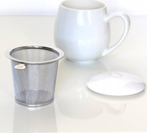 Cup&You Klasyczny biały zestaw kubek z zaparzaczem 350ml 3