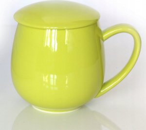 Cup&You Kubek z zaparzaczem i pokrywką limonkowy zestaw 1