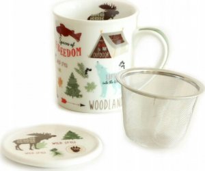 Cup&You Prezent dla podróżnika kubek WOODLAND + zaparzacz 3