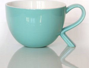 Cup&You Miętowy kubek nowoczesny design 500ml porcelanowy 1