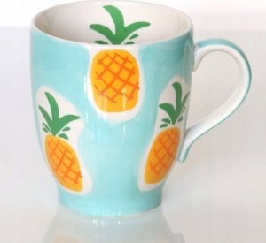 Cup&You Malowany ceramiczny kubek w urocze ananasy 300ml 1