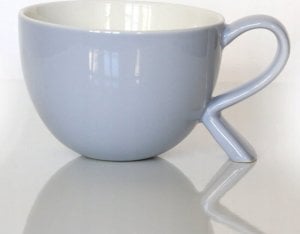 Cup&You Szary duży kubek miseczka z nóżką 500ml porcelana 1