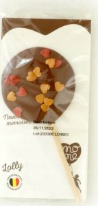 Cup&You Ręcznie zdobiony czekoladowy lizak z sercami 2