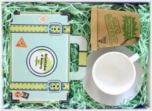 Cup&You GIFTBOX w podróży dla kawosza + czekoladowe jajo 1