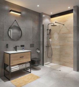 Zestaw kompaktowy WC Vilarte Miska Wisząca Czarna Mel Z/D 147-004-Lm 4