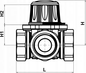 Goshe Zawór mieszający 3-drogowy DN 25 7