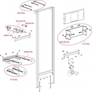 ALCADRAIN Rama montażowa do pisuaru 4