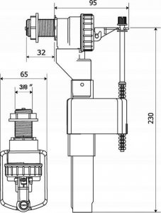 KK-Pol Zaw.Napełnia 3/8 mosiądz, ZN2/109/0/T , torebkaSyfony, stelaże 2
