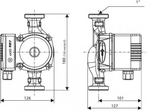 LFP Leszno Pompa obiegowa c.o. ePCO 25/40-70Z 2