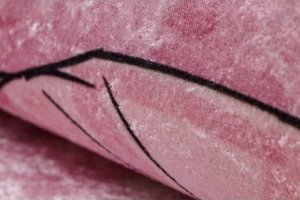 Dywany Łuszczów Dywan do prania BAMBINO 2185 Balerina, kotek dla dzieci, antypoślizgowy - różowy, 80x150 cm 5