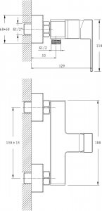 Bateria prysznicowa Sotbe Vorma chrom (VOR-SO-80289738) 4