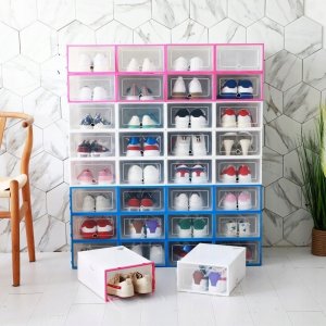 KBE 6x PUDEŁKO POJEMNIK NA BUTY OBUWIE ORGANIZER KLAPA 4