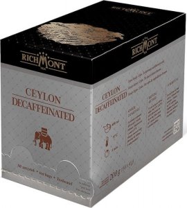 Richmont Herbata Richmont Ceylon Decaffeinated 50x4g - czysta czarna herbata bez teiny / kofeiny 1