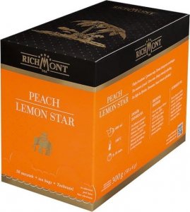 Richmont Herbata Richmont Peach Lemon Star 50x6g z porcelanowym dzbankiem Duo 3
