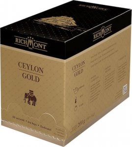 Richmont Herbata Richmont Ceylon Gold 50x4g - czarna herbata czysta z domieszką złotych tipsów 1