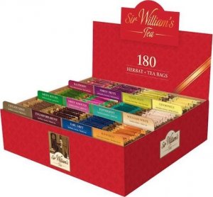 Richmont Zestaw Sir William's Tea 180 sztuk - 12 smaków herbaty w czerwonym ozdobnym pudełku 2