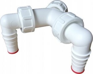 ALCADRAIN Podwójne kolano G1/17–23 z zaworem- P148Z 4