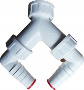 ALCADRAIN Podwójne kolano G1/17–23 z zaworem- P148Z 6