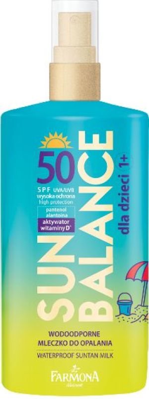 Farmona Sun Balance Wodoodporne mleczko do opalania dla dzieci SPF50 1+ 150ml 1