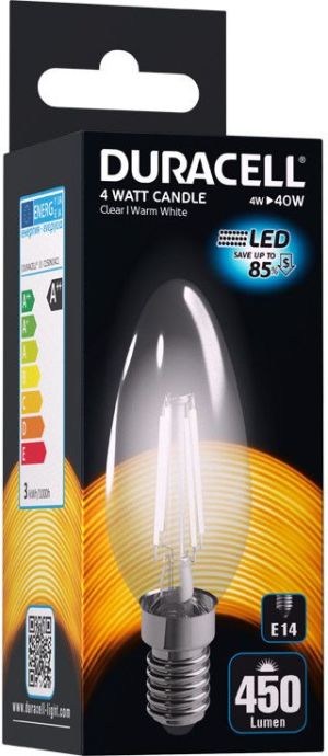 Duracell LED B35, E14, 4W, 2700K, 450lm (C160N14C1) 1