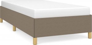 vidaXL vidaXL Rama łóżka, kolor taupe, 90x200 cm, tapicerowana tkaniną 2