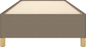 vidaXL vidaXL Rama łóżka, kolor taupe, 90x200 cm, tapicerowana tkaniną 5